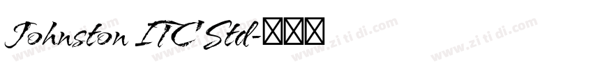 Johnston ITC Std字体转换